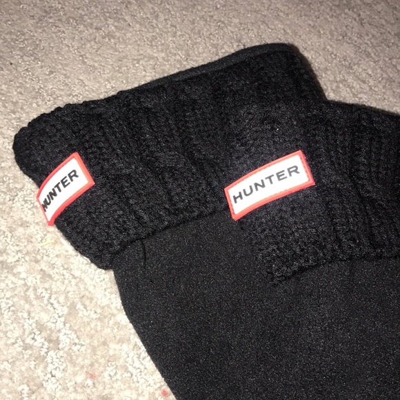 Hunter Six-Stitch Knit Boot Socks in Black - Picture 2 of 5